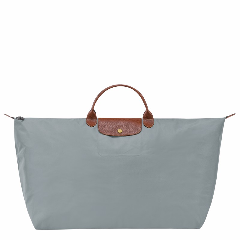 Longchamp Le Pliage Original M Rejsetasker Herre Grå Danmark | L1625089P80-