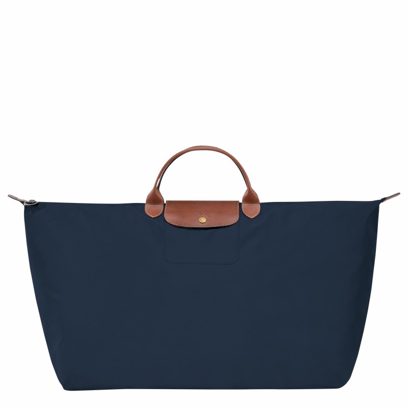 Longchamp Le Pliage Original M Rejsetasker Herre Mørkeblå Danmark | L1625089P68-