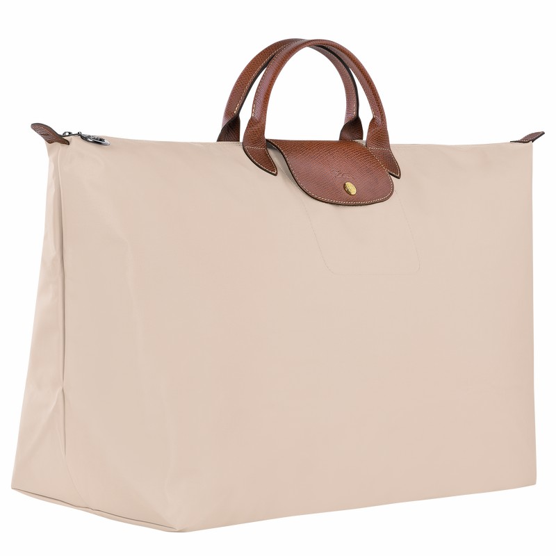 Longchamp Le Pliage Original M Rejsetasker Herre Hvide Danmark | L1625089P71-