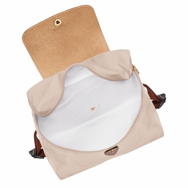 Longchamp Le Pliage Original M Rygsække Dame Hvide Danmark | L1699089P71