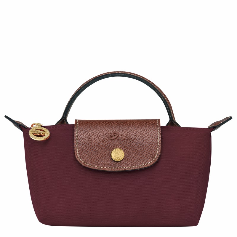 Longchamp Le Pliage Original Pouches Herre Bordeaux Danmark | 34175089P87-