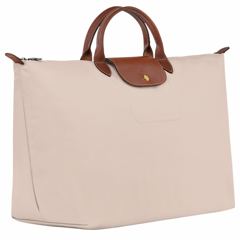 Longchamp Le Pliage Original S Rejsetasker Herre Hvide Danmark | L1624089P71-