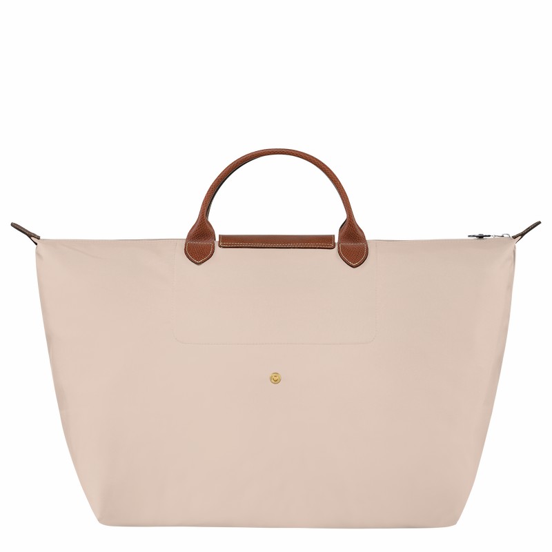 Longchamp Le Pliage Original S Rejsetasker Herre Hvide Danmark | L1624089P71-