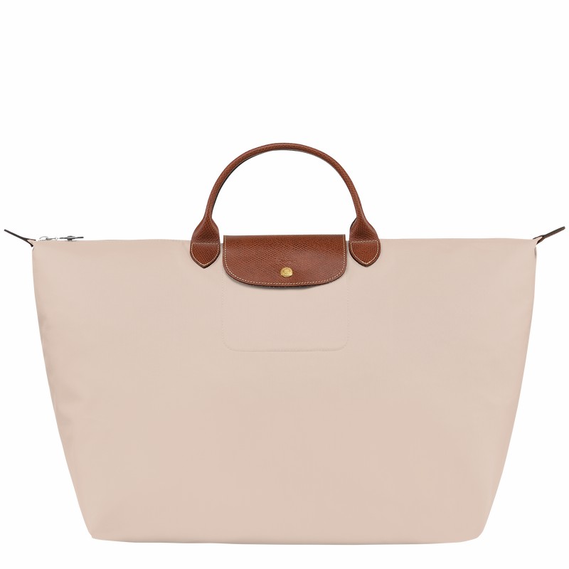 Longchamp Le Pliage Original S Rejsetasker Herre Hvide Danmark | L1624089P71-