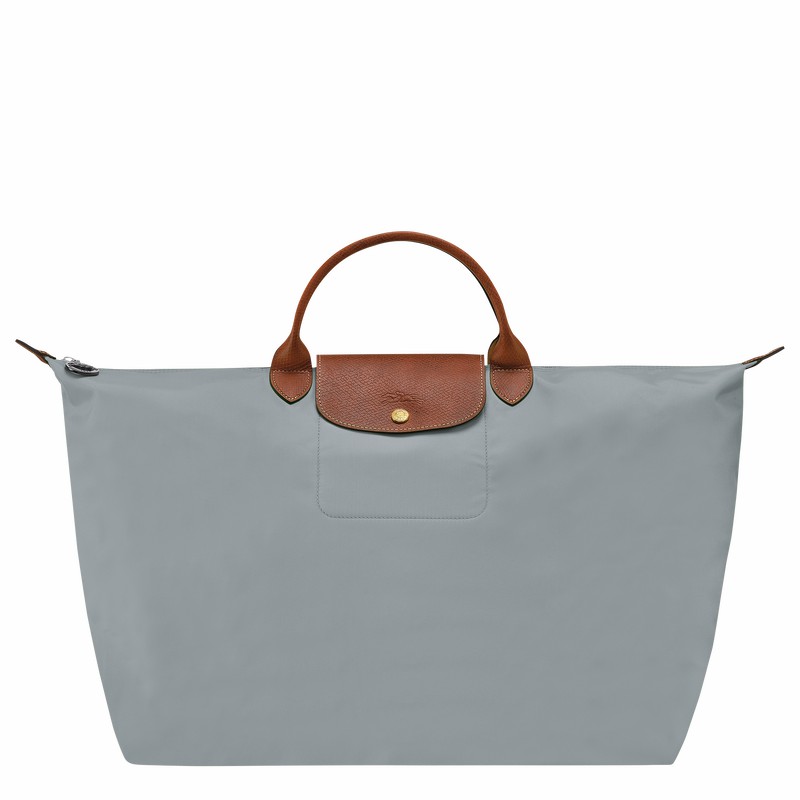 Longchamp Le Pliage Original S Rejsetasker Herre Grå Danmark | L1624089P80-