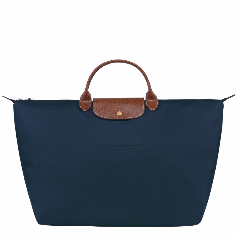 Longchamp Le Pliage Original S Rejsetasker Herre Mørkeblå Danmark | L1624089P68-