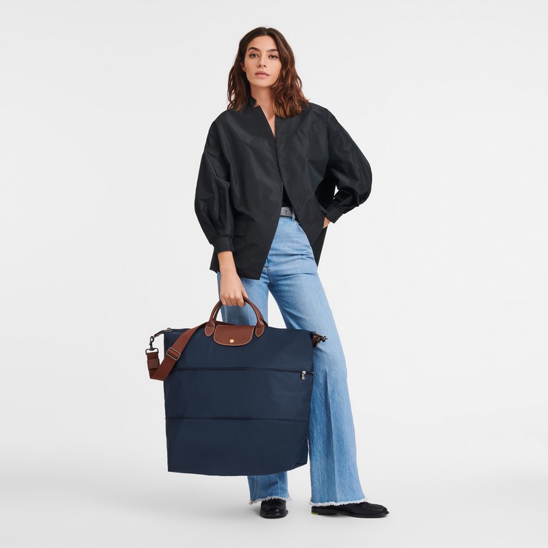 Longchamp Le Pliage Original expandable Rejsetasker Herre Mørkeblå Danmark | L1911089P68-