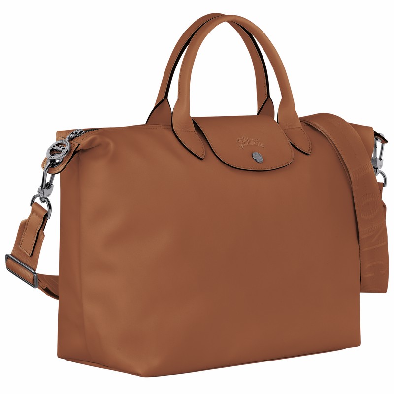 Longchamp Le Pliage Xtra L Håndtaske Dame Brune Danmark | 10201987504