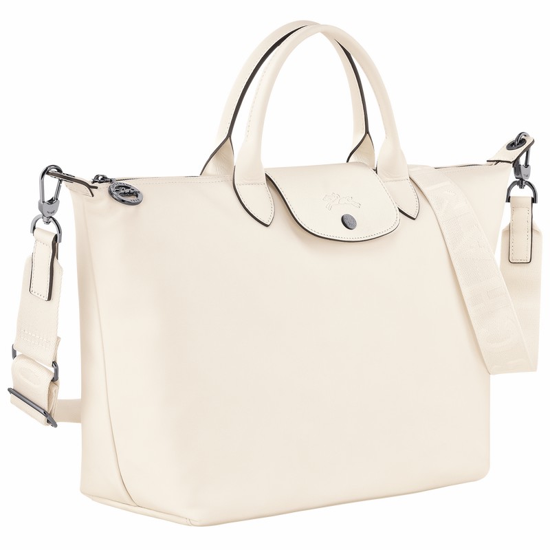 Longchamp Le Pliage Xtra L Håndtaske Dame Hvide Danmark | 10201987037