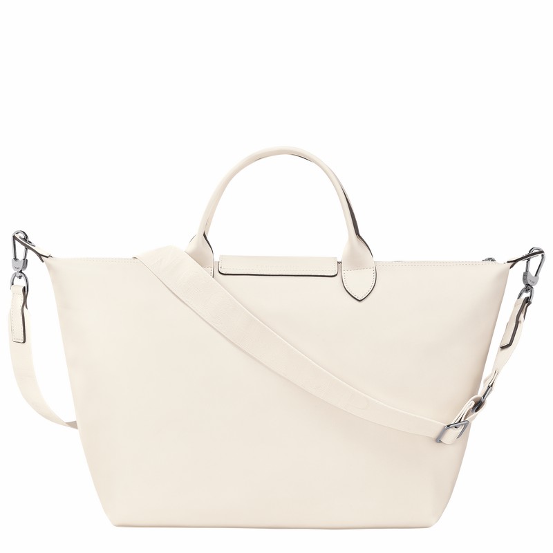 Longchamp Le Pliage Xtra L Håndtaske Dame Hvide Danmark | 10201987037