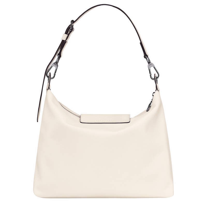 Longchamp Le Pliage Xtra M Hobo Taske Dame Hvide Danmark | 10189987037