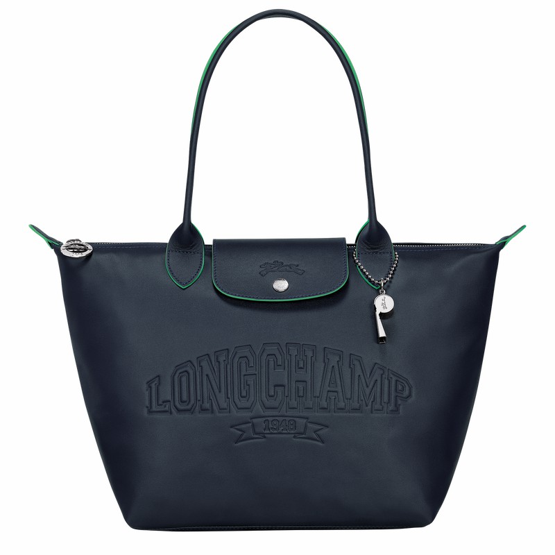 Longchamp Le Pliage Xtra M Muleposer Dame Mørkeblå Danmark | L2605HEY556