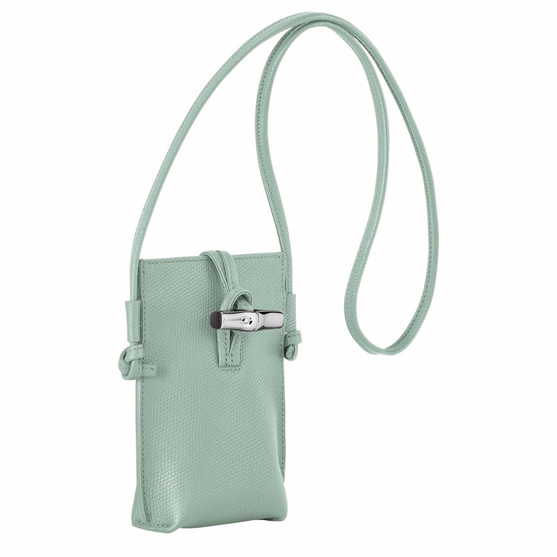 Longchamp Le Roseau Cover Dame Celadon Danmark | 34180HFP282