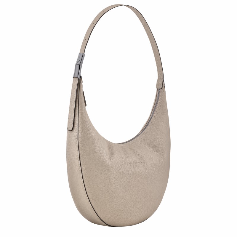 Longchamp Le Roseau Essential L Crossbody Taske Dame Grå Danmark | 10234968266