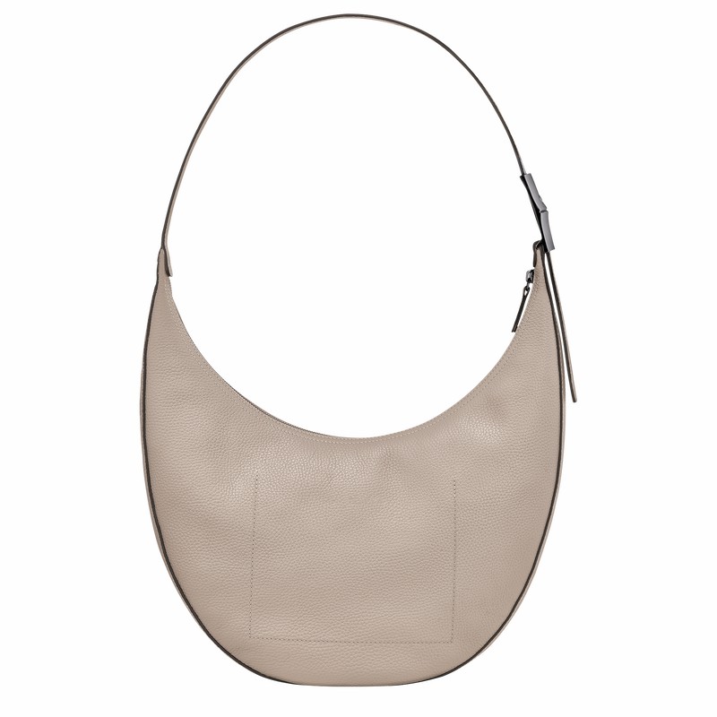 Longchamp Le Roseau Essential L Crossbody Taske Dame Grå Danmark | 10234968266