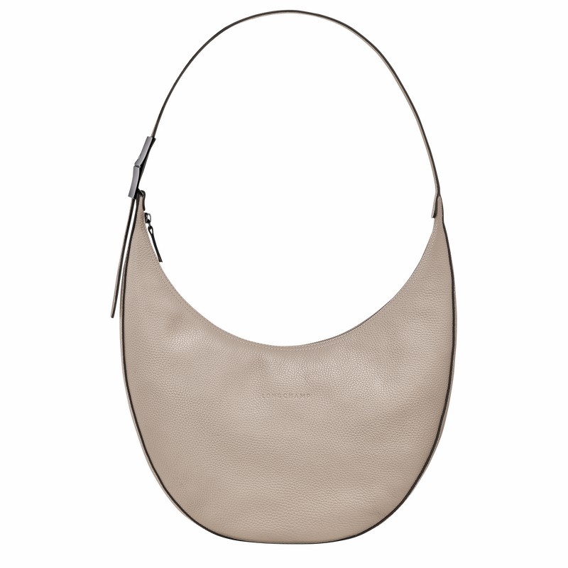 Longchamp Le Roseau Essential L Crossbody Taske Dame Grå Danmark | 10234968266