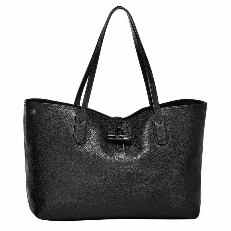 Longchamp Le Roseau Essential L Muleposer Dame Sort Danmark | L2686968001