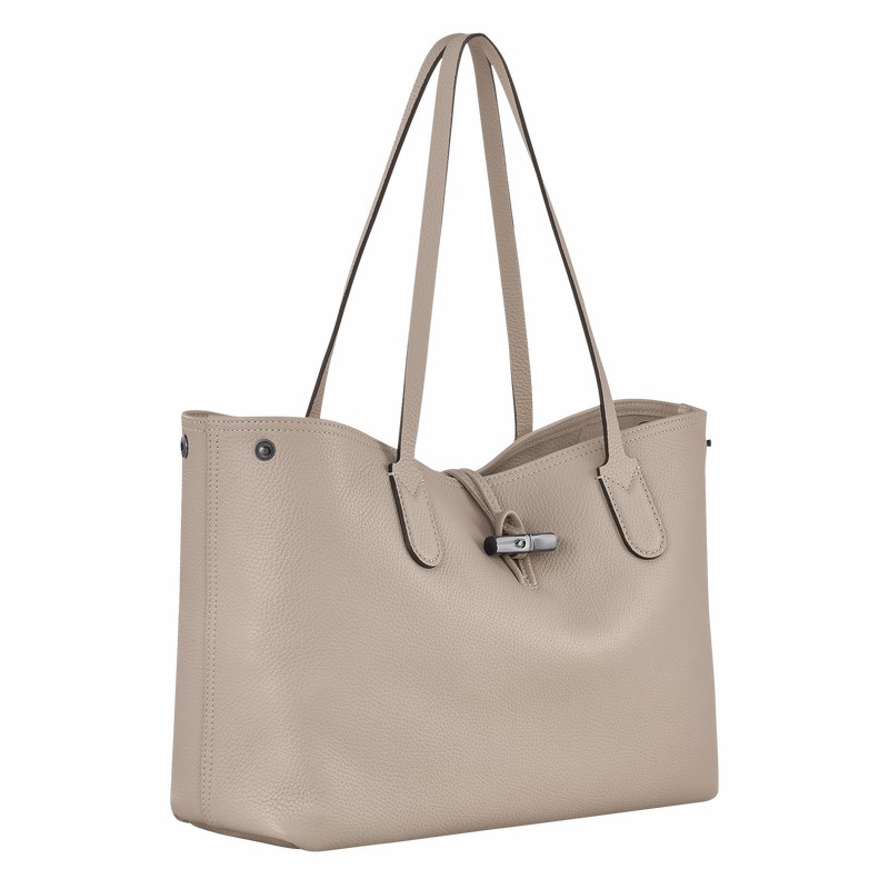 Longchamp Le Roseau Essential L Muleposer Dame Grå Danmark | L2686968266