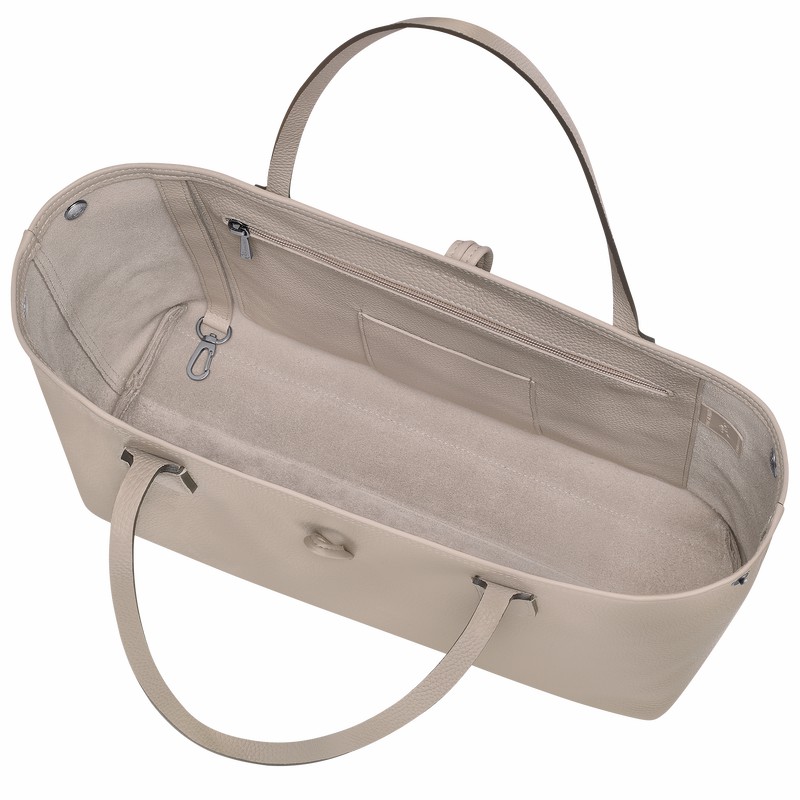 Longchamp Le Roseau Essential L Muleposer Dame Grå Danmark | L2686968266