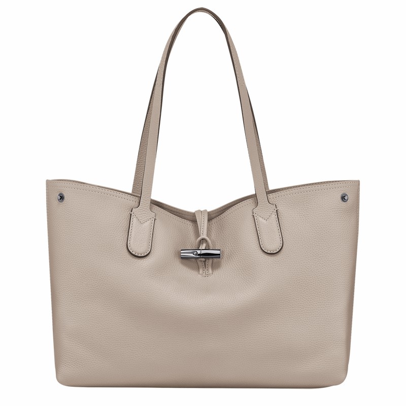 Longchamp Le Roseau Essential L Muleposer Dame Grå Danmark | L2686968266