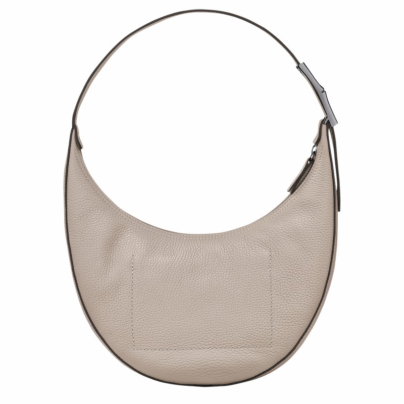 Longchamp Le Roseau Essential M Hobo Taske Dame Grå Danmark | 10218968266