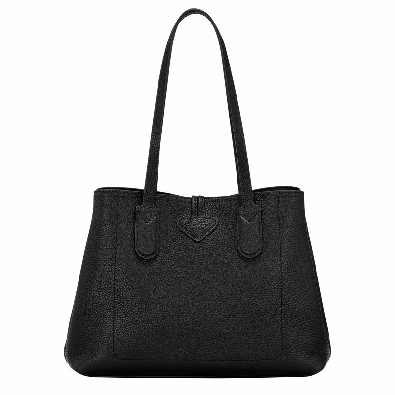 Longchamp Le Roseau Essential M Muleposer Dame Sort Danmark | 10183968001