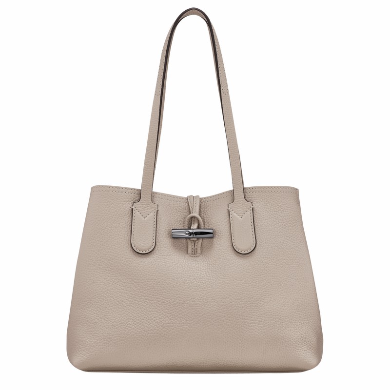 Longchamp Le Roseau Essential M Muleposer Dame Grå Danmark | 10183968266