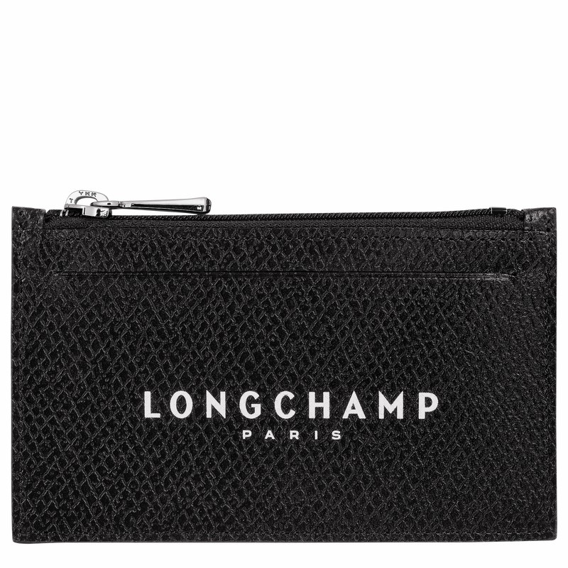 Longchamp Le Roseau Essential Møntpung Dame Sort Danmark | L3613H67001