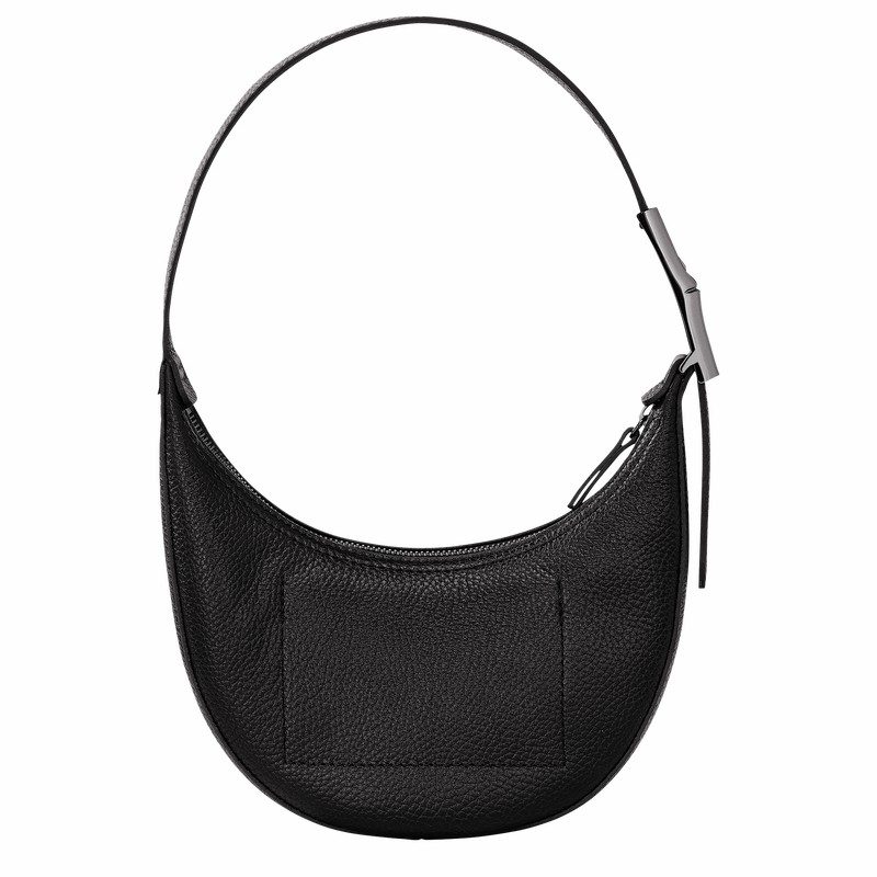 Longchamp Le Roseau Essential S Hobo Taske Dame Sort Danmark | 10217968001