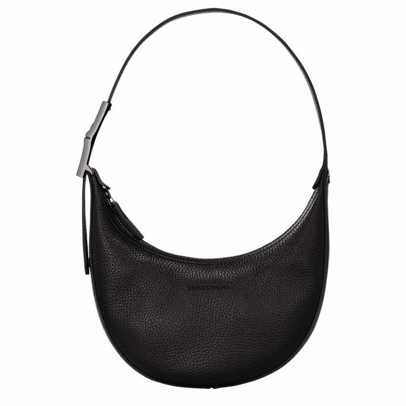 Longchamp Le Roseau Essential S Hobo Taske Dame Sort Danmark | 10217968001