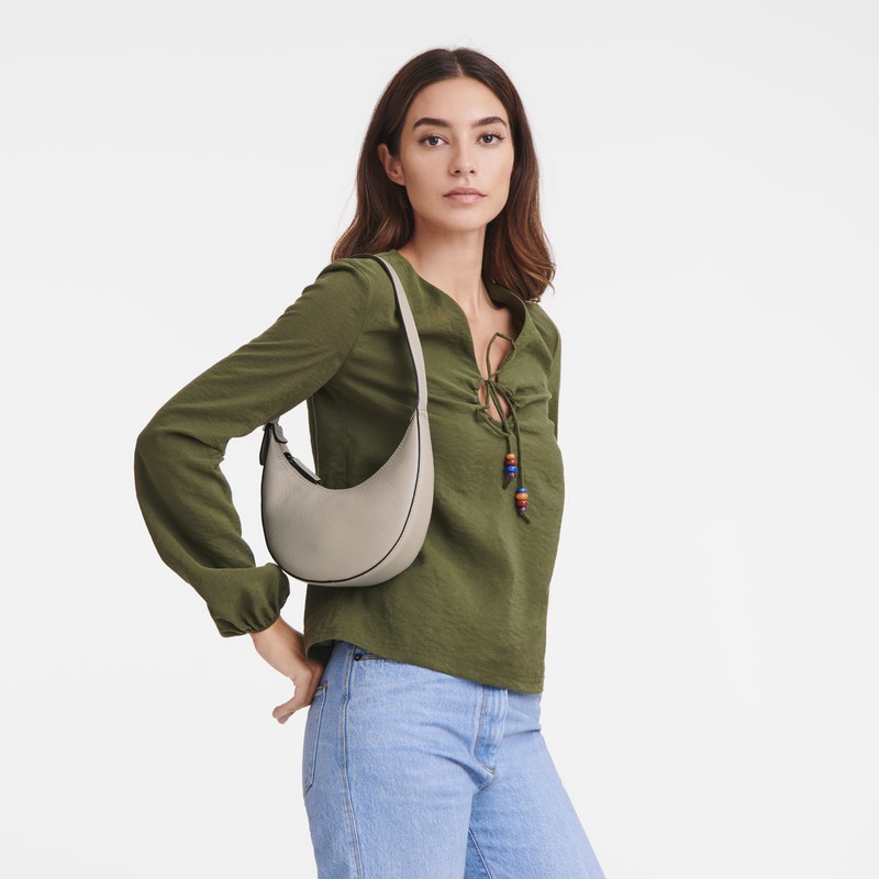 Longchamp Le Roseau Essential S Hobo Taske Dame Grå Danmark | 10217968266