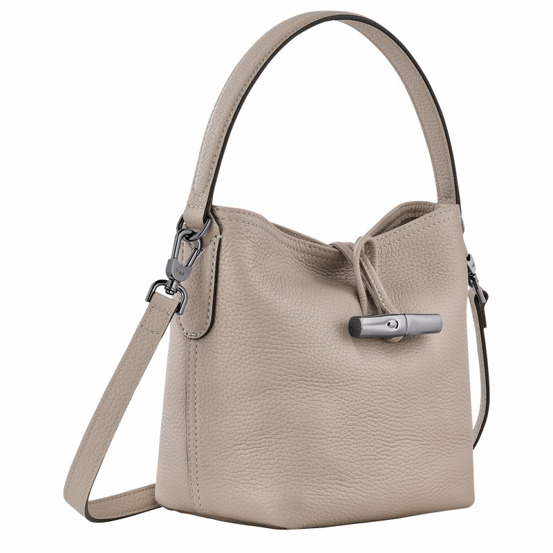 Longchamp Le Roseau Essential XS Bøttepungen Dame Grå Danmark | 10159968266