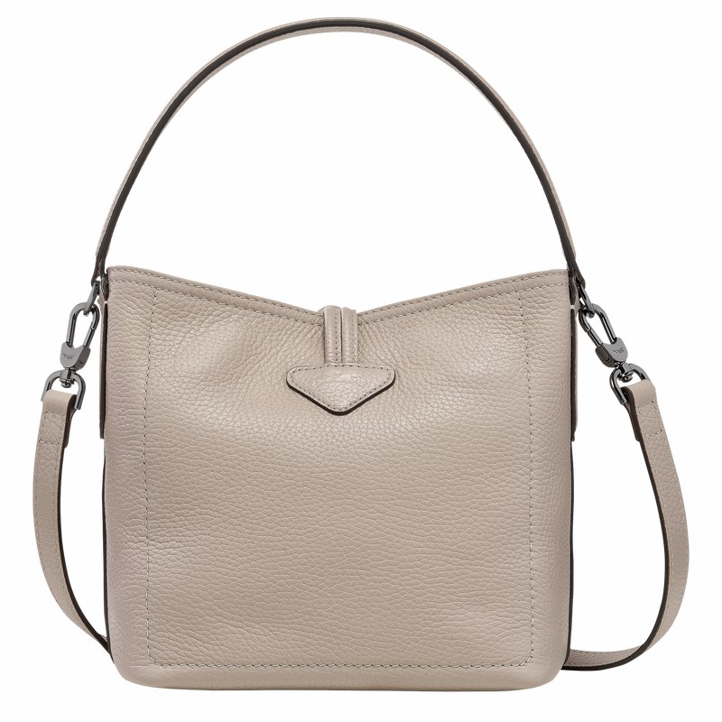 Longchamp Le Roseau Essential XS Bøttepungen Dame Grå Danmark | 10159968266