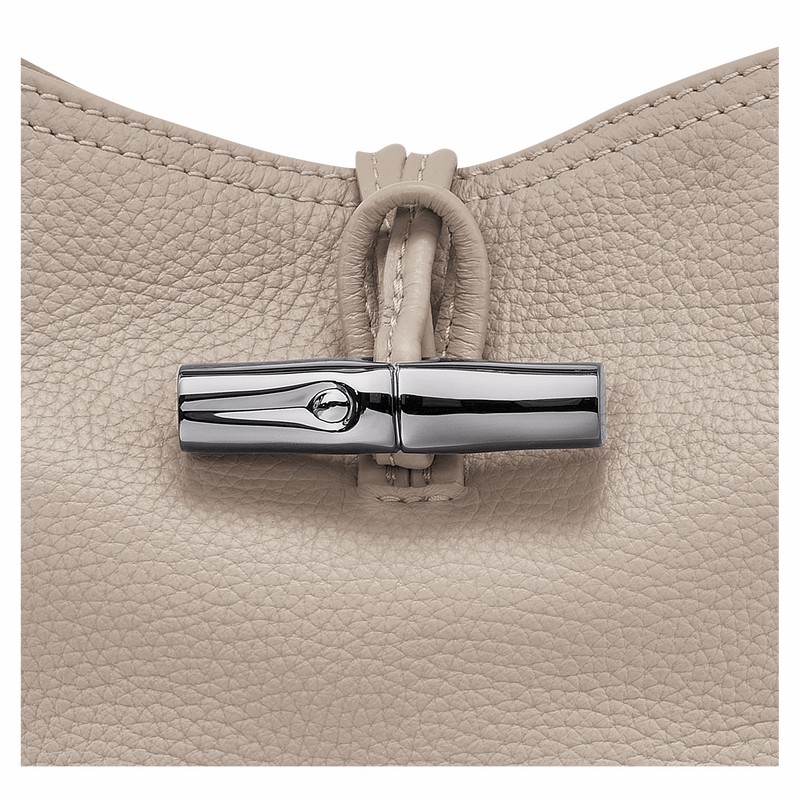 Longchamp Le Roseau Essential XS Bøttepungen Dame Grå Danmark | 10159968266