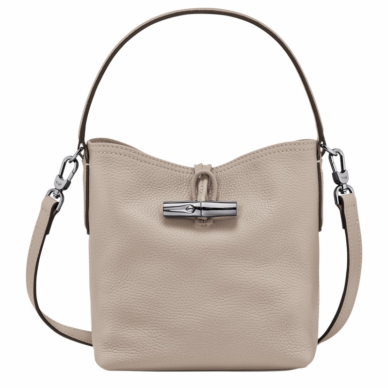 Longchamp Le Roseau Essential XS Bøttepungen Dame Grå Danmark | 10159968266