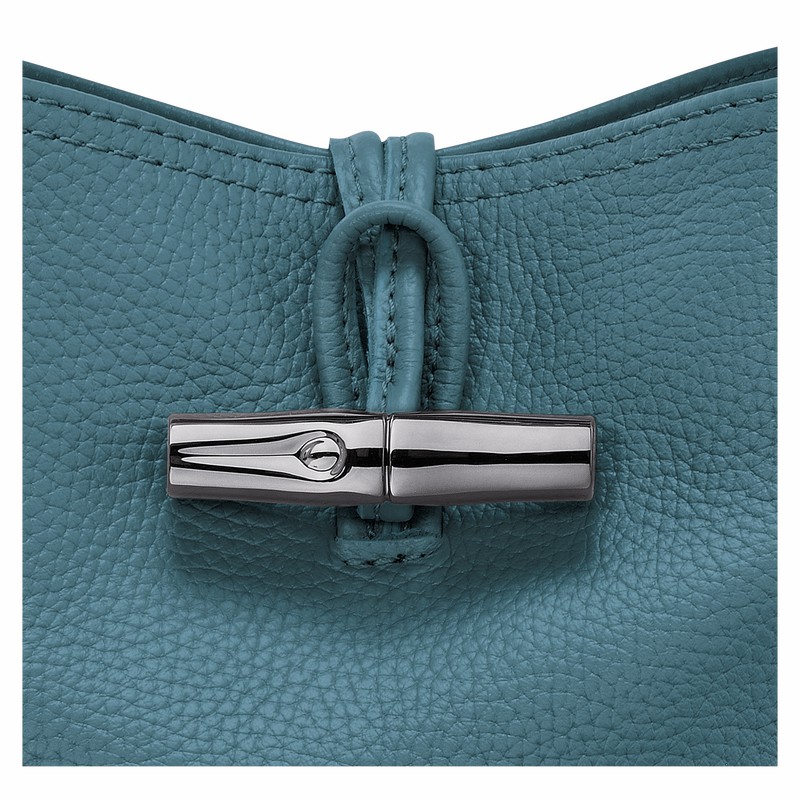 Longchamp Le Roseau Essential XS Bøttepungen Dame Påfugl Danmark | 10159968P89