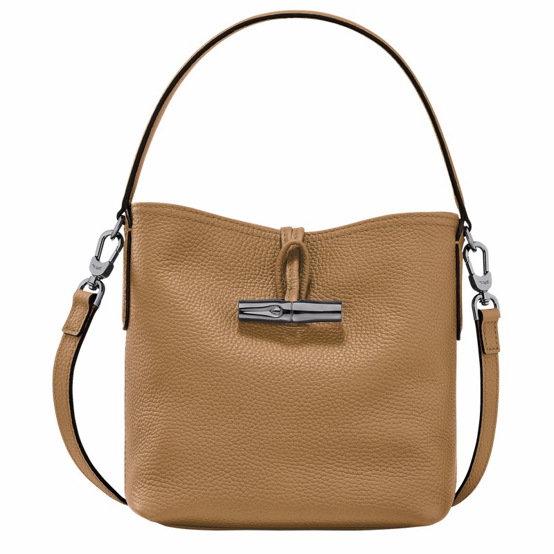 Longchamp Le Roseau Essential XS Bøttepungen Dame Khaki Danmark | 10159968026