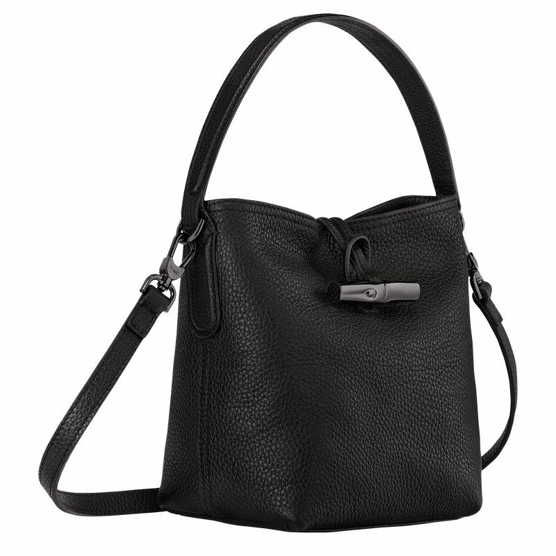 Longchamp Le Roseau Essential XS Bøttepungen Dame Sort Danmark | 10159968001