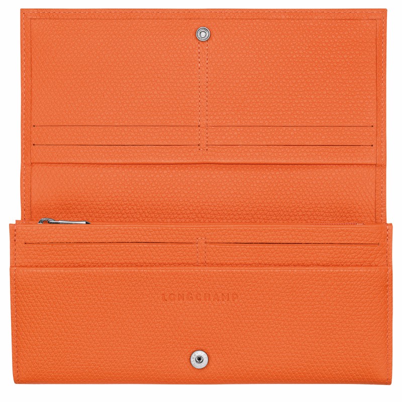 Longchamp Le Roseau Flap Pung Dame Orange Danmark | L3044HFP017