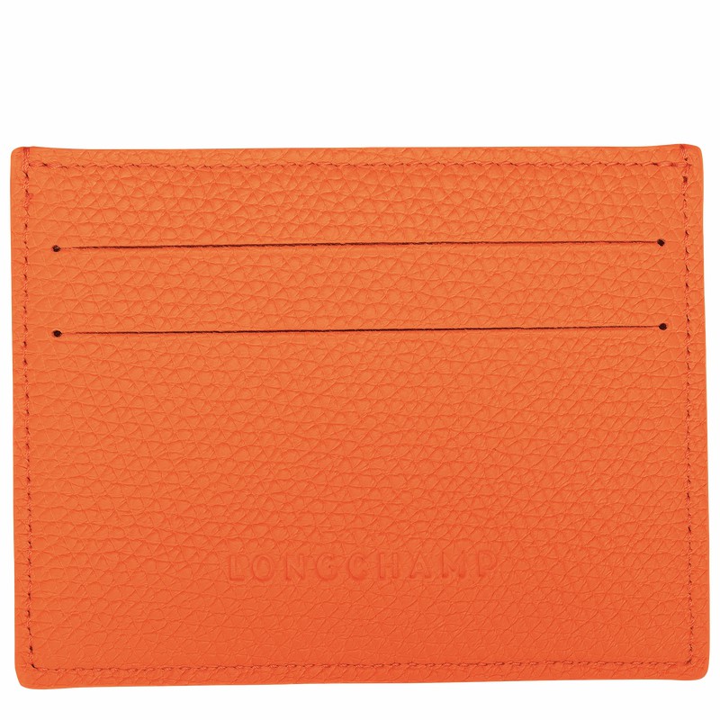 Longchamp Le Roseau Kortholder Dame Orange Danmark | L3218HFP017