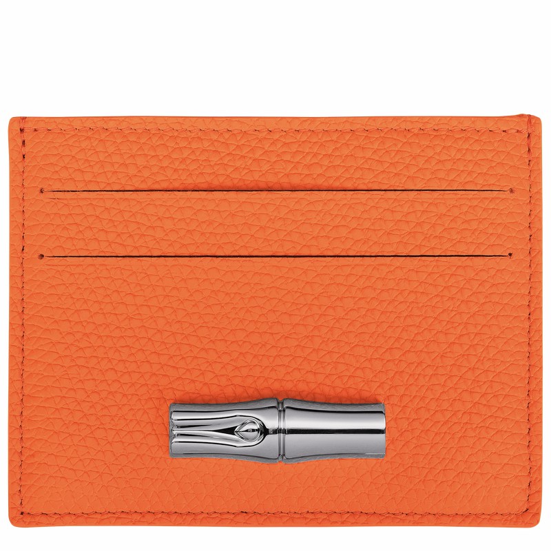 Longchamp Le Roseau Kortholder Dame Orange Danmark | L3218HFP017