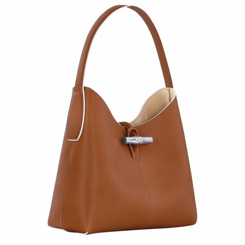 Longchamp Le Roseau M Hobo Taske Dame Brune Danmark | 10153HQS504