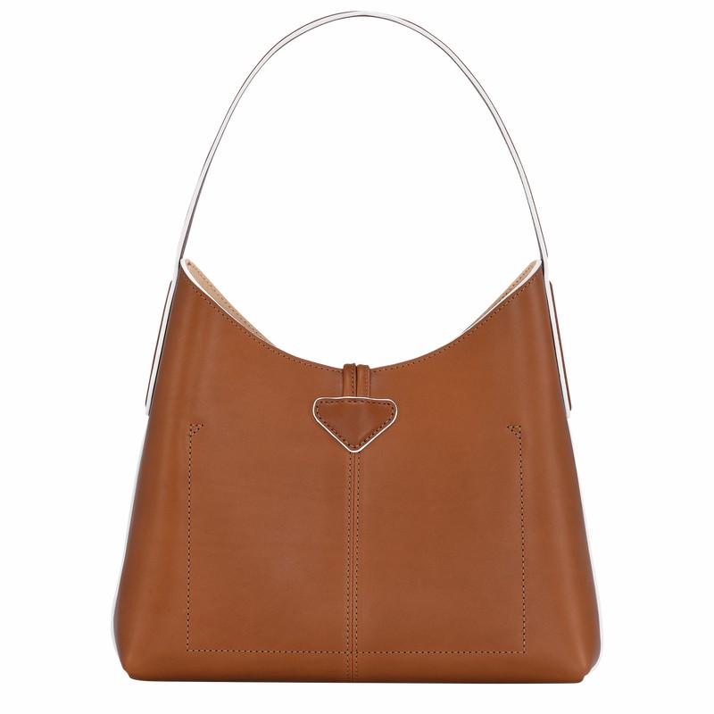 Longchamp Le Roseau M Hobo Taske Dame Brune Danmark | 10153HQS504