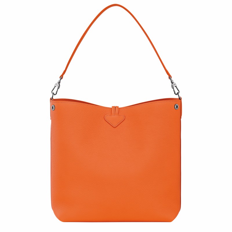 Longchamp Le Roseau M Skulder Taske Dame Orange Danmark | 10281HFP017