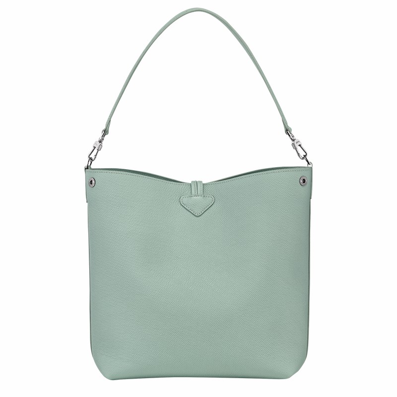 Longchamp Le Roseau M Skulder Taske Dame Celadon Danmark | 10281HFP282