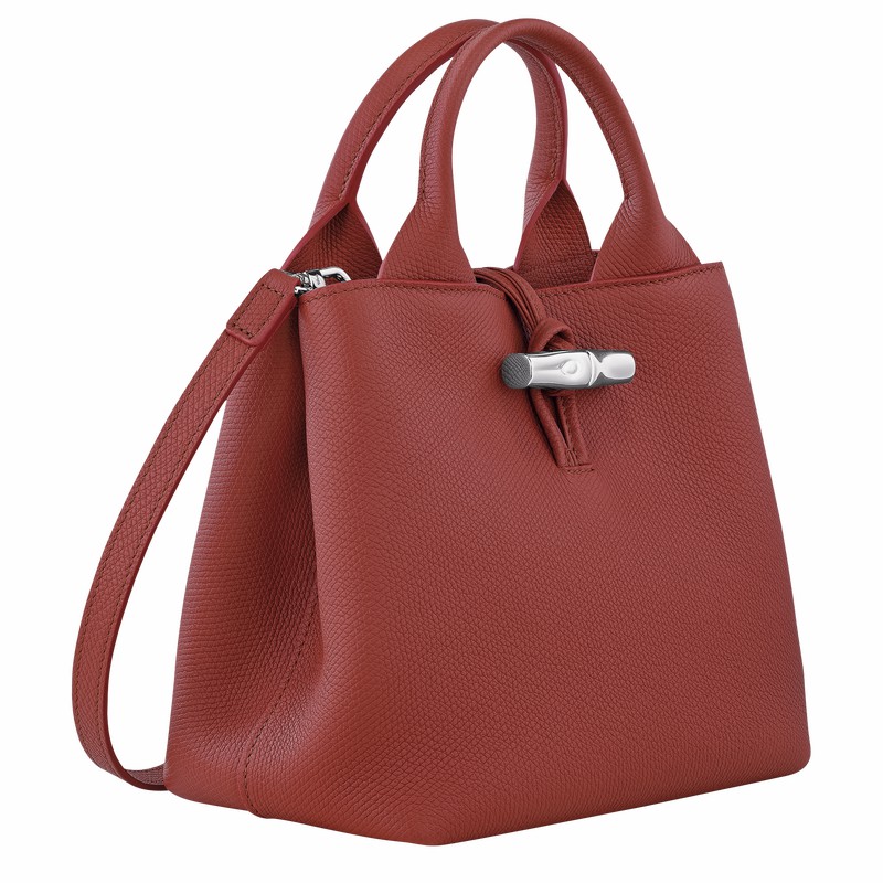 Longchamp Le Roseau S Håndtaske Dame Brune Danmark | 10273HFP404