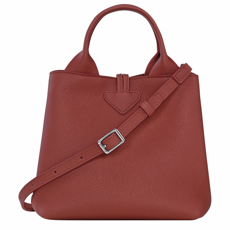 Longchamp Le Roseau S Håndtaske Dame Brune Danmark | 10273HFP404