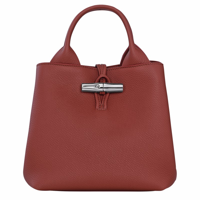 Longchamp Le Roseau S Håndtaske Dame Brune Danmark | 10273HFP404