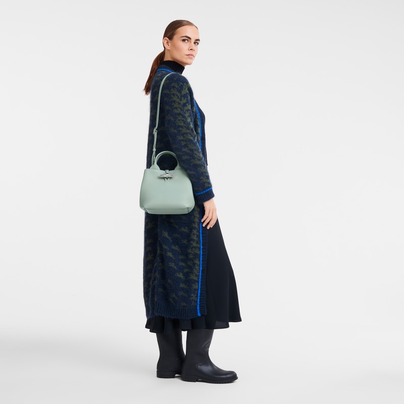 Longchamp Le Roseau S Håndtaske Dame Celadon Danmark | 10273HFP282