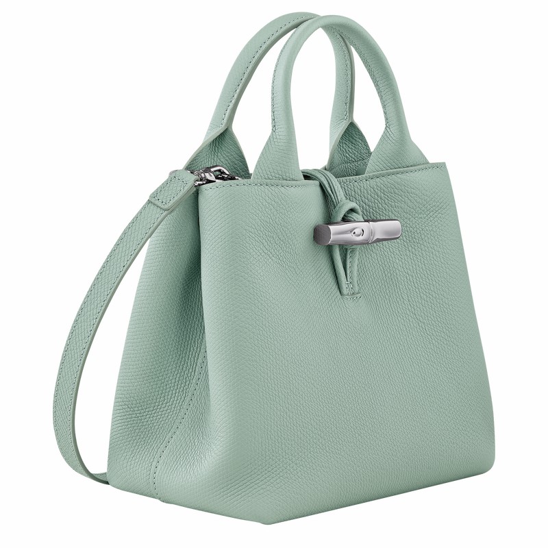 Longchamp Le Roseau S Håndtaske Dame Celadon Danmark | 10273HFP282